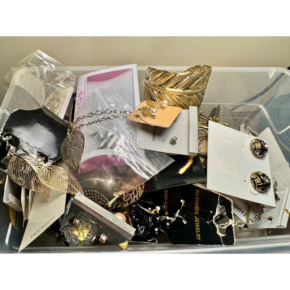 Mystery Jewelry Jar Rings Bracelets Earrings Necklaces Watches All Wearable 3lb